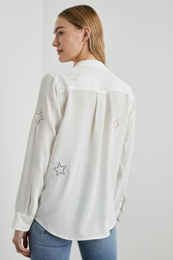 Rails Kate Shirt in Ivory With Eyelet Stars Ivory Eyelet Stars Bach&Co