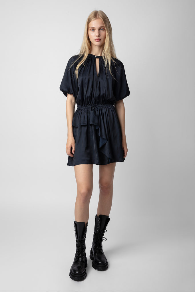 Zadig & Voltaire Romina Satin Dress Encre Bach&Co
