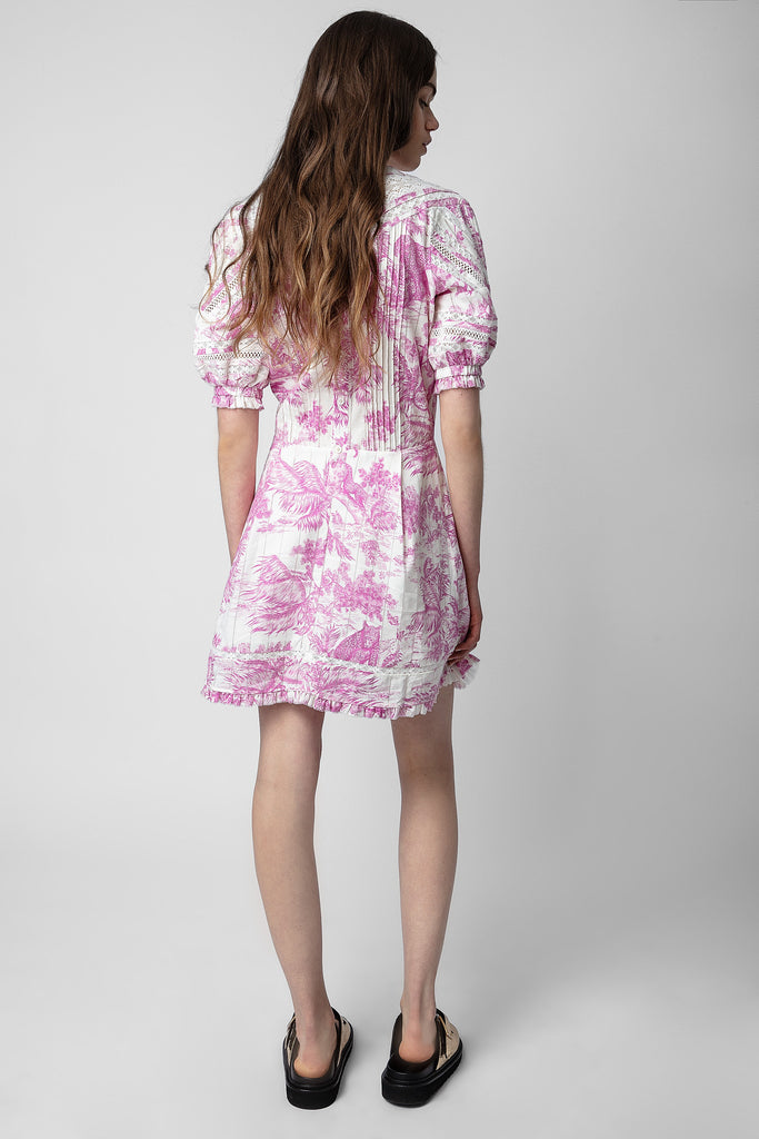 Zadig & Voltaire Rozy Dress With "Toile-De-Jouy" Print Toile Bach&Co