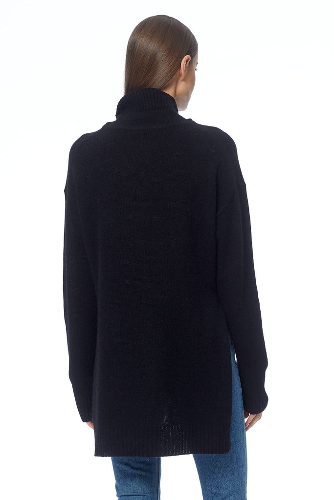 360 Cashmere Evianna Turtleneck Sweater Black Bach&Co 02