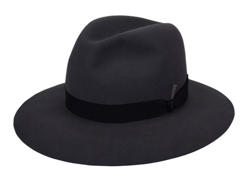 Baileys of Hollywood Ralat Crown Fedora Hat Charcoal Bach&Co 02