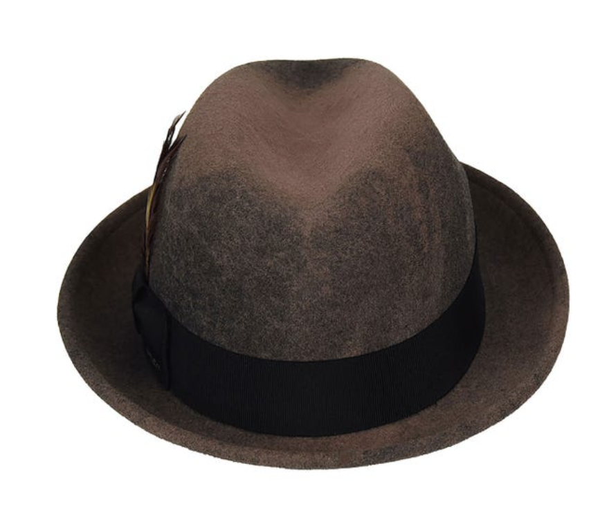 Baileys of Hollywood Tino Fedora Hat Taupe Swirl Bach&Co 06