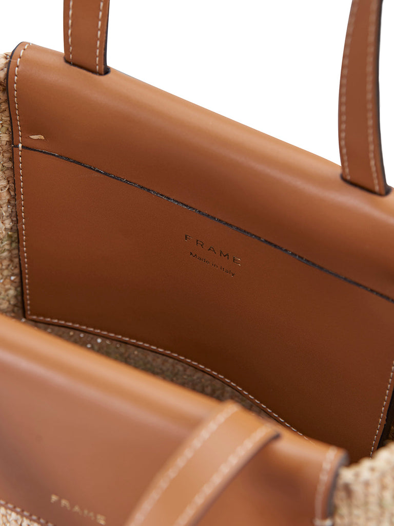 Frame Le Market Mini Top Handle Handbag Natural Bach&Co