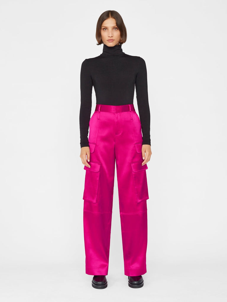 Frame Relaxed Straight Cargo Pant Magenta Bach&Co
