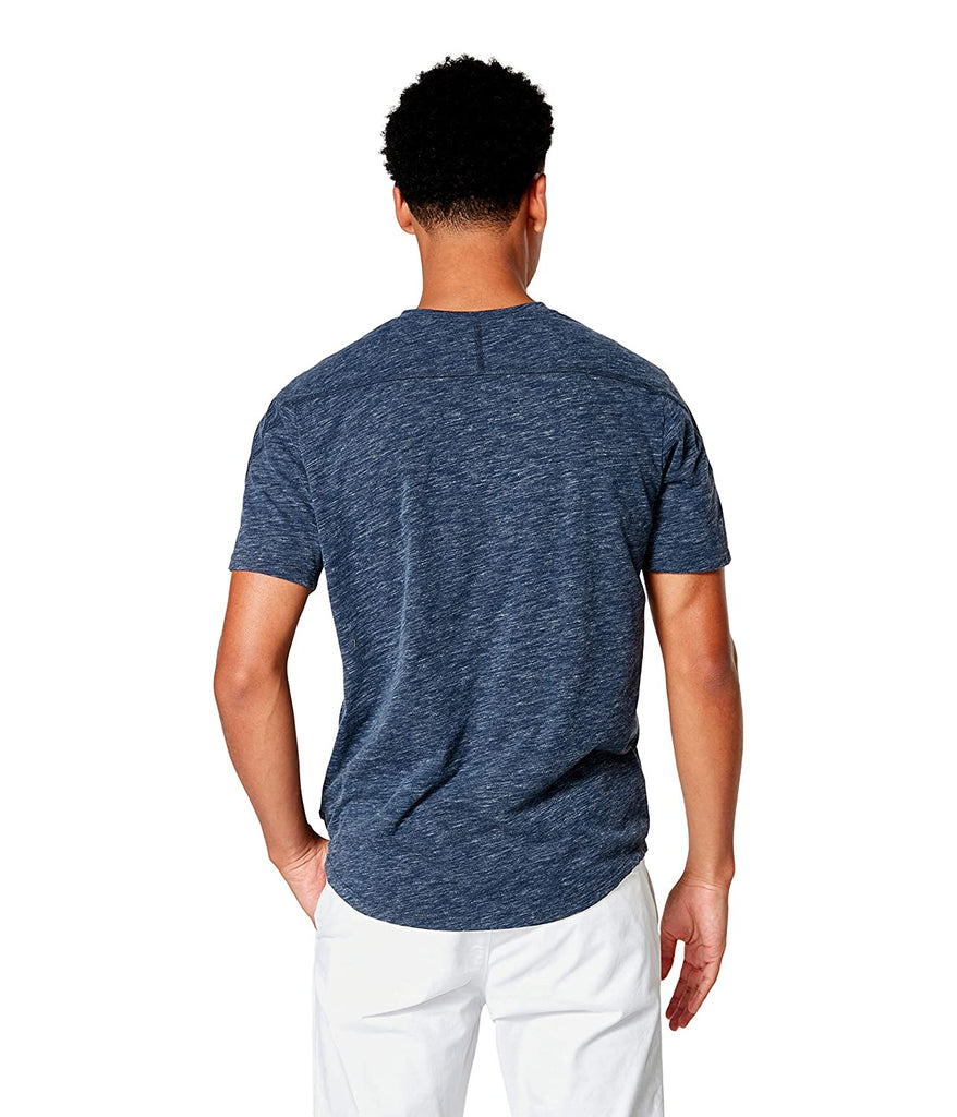 Good Man Premium Heather Jersey T-Shirt - V Notch Navyheather Bach&Co