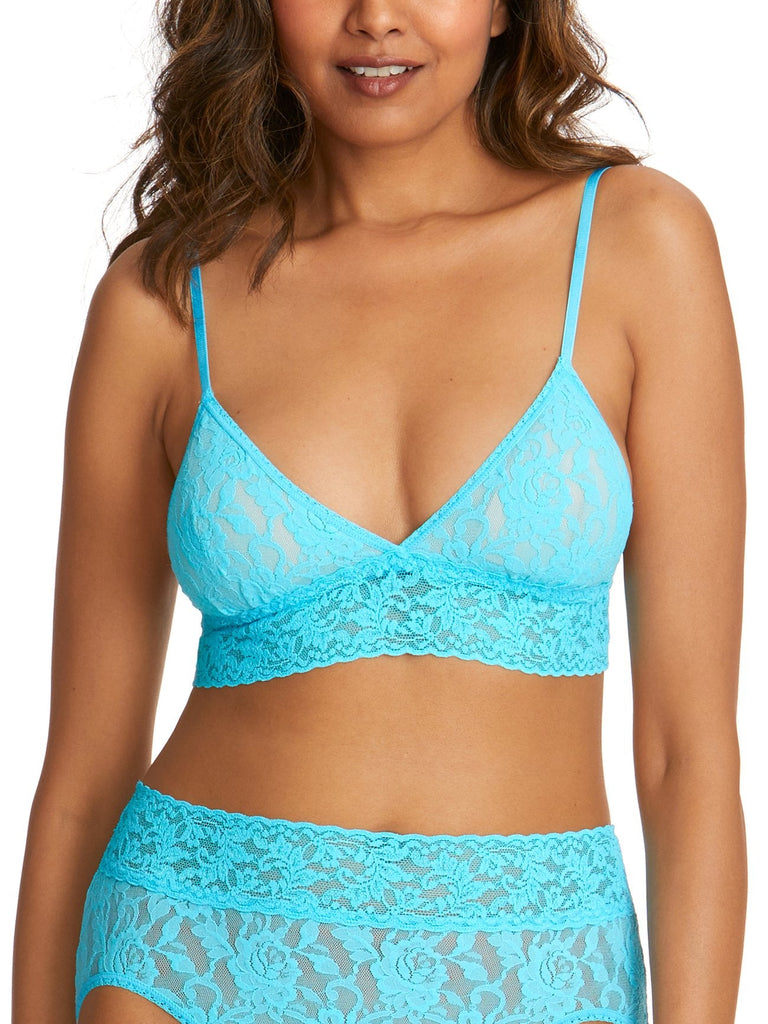 Hanky Panky Signature Lace Padded Triangle Bralette Tempting Turquoise Bach&Co