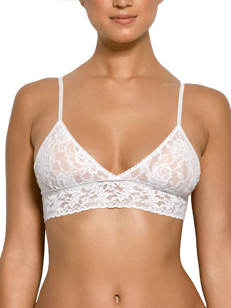 Hanky Panky Signature Lace Padded Triangle Bralette White Bach&Co