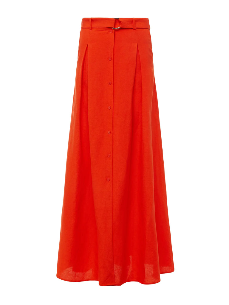 L'agence Fabianna Belted Skirt Cherry Tomato Bach&Co