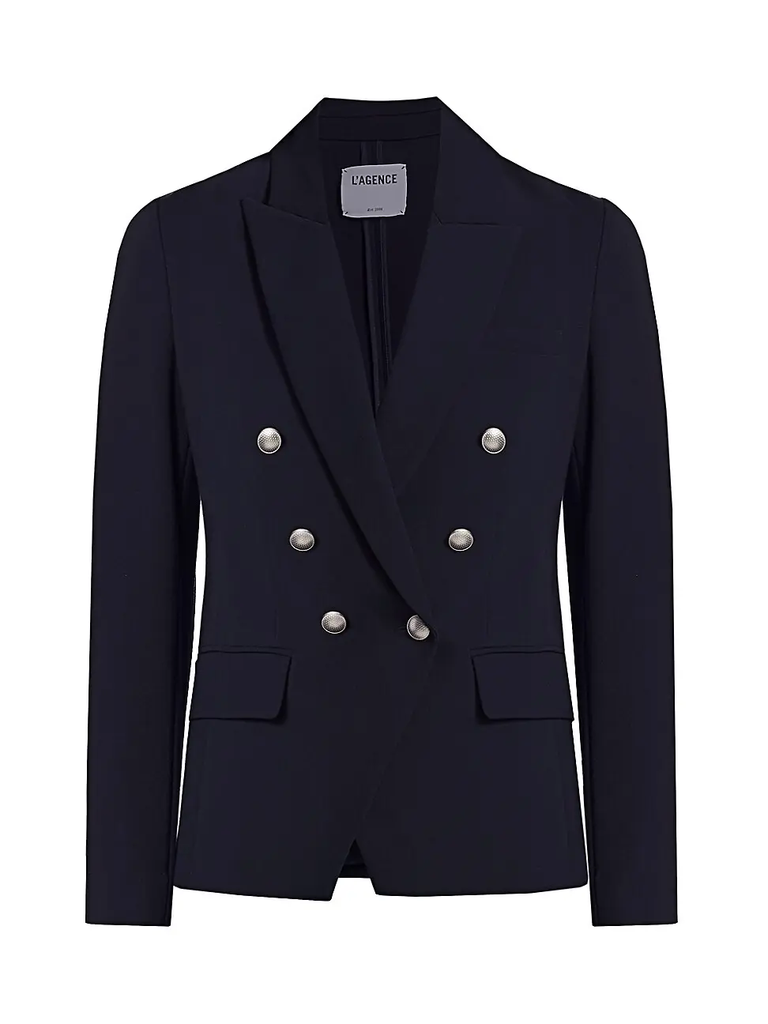 L'agence Kenzie Double breasted blazer Midnight Bach&Co 12