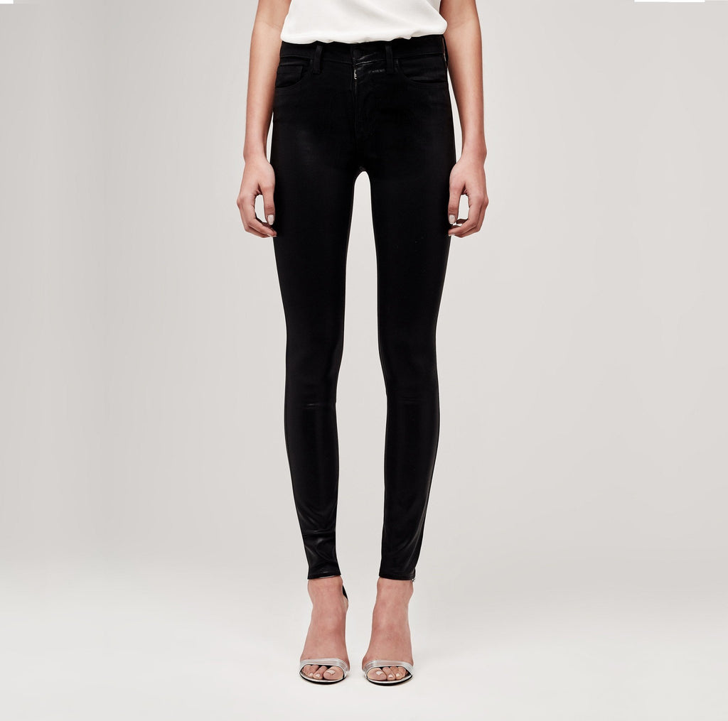 L'agence Marguerite High Rise Skinny Jeans Black Bach&Co 07