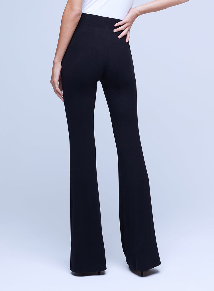 L'agence Marta H/R Pull On Flare Pant Black Bach&Co
