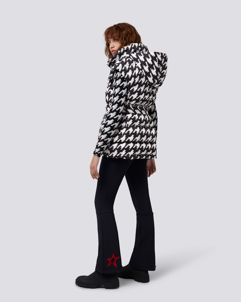 Perfect Moment Over Size Vest II Houndstooth - Black/Snow White Bach&Co
