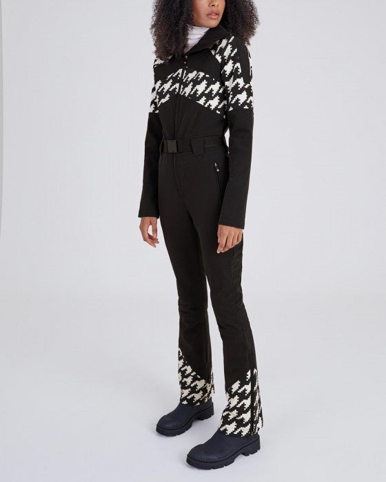 Perfect Moment Tignes One Piece Black/Snow White Houndstooth Bach&Co