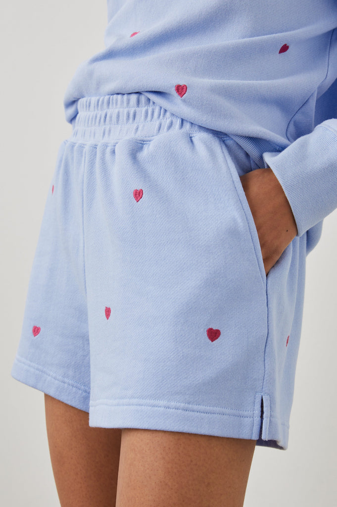Rails Jane Short Pink Heart Embroidery Bach&Co