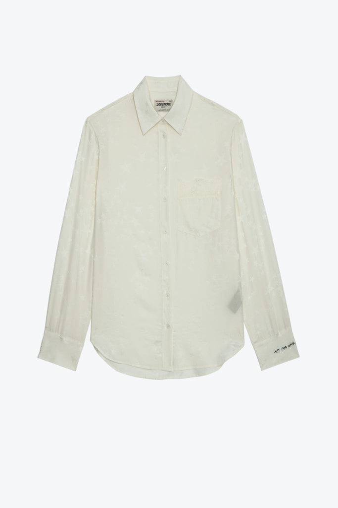 Zadig & Voltaire Morning Jac Silk Shirt Craie Bach&Co